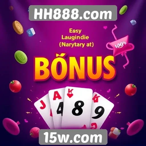 Novidades em bônus disponíveis no HH888.com